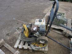 PETROL POWER WASHER PLUS HOSES/LANCE. THIS LOT IS SOLD UNDER THE AUCTIONEERS MARGIN SCHEME, THERE
