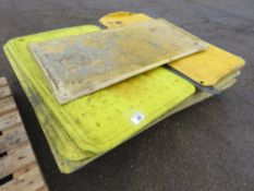 9 X ASSORTED GRP CROSSING PLATES. THIS LOT IS SOLD UNDER THE AUCTIONEERS MARGIN SCHEME, THEREFORE