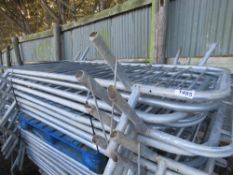 BUNDLE CONTAINING 15NO QUALITY GALVANISED CROWD BARRIERS, MAINLY SMARTWELD BRAND. MANY APPEAR UNUSED