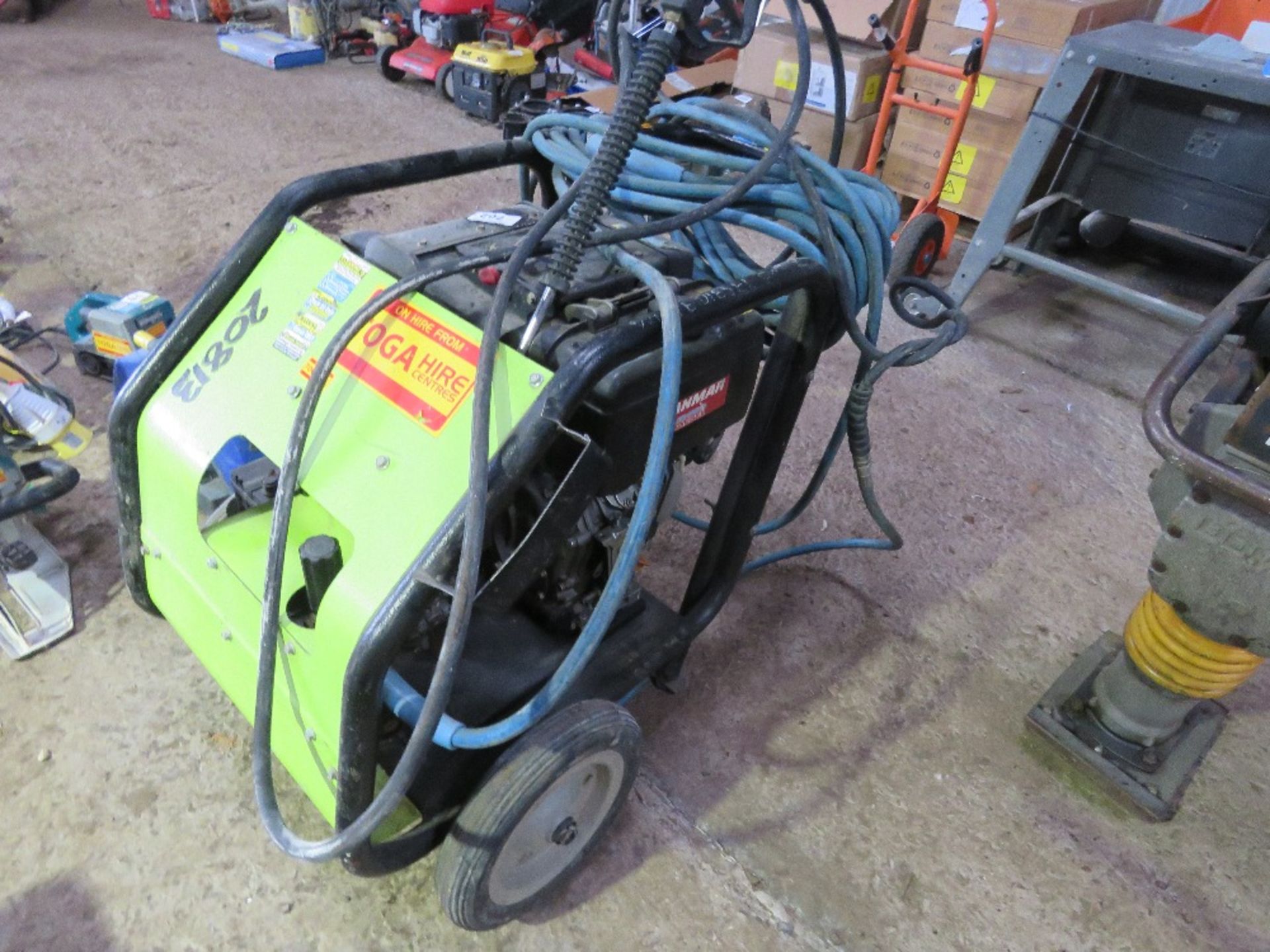 PRAMAC YANMAR ENGINED PRESSURE WASHER UNIT WITH HOSE AND LANCE. - Image 2 of 6