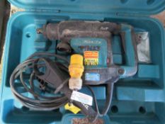 MAKITA AVT BREAKER DRILL IN A CASE, 110VOLT POWERED.