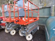 SKYJACK 3226 SJ111 DC ELECTRIC BATTERY POWERED SCISSOR LIFT UNIT, YEAR 2013 BUILD. WHEN TESTED BATTE