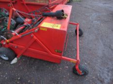 SUTON PTO DRIVEN BRUSH WITH COLLECTOR, 4FT WIDTH APPROX. DRIVE CHAIN MISSING, CONDITION UNKNOWN.