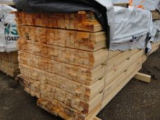 1 X EXTRA LARGE PACK OF UNTREATED VENETIAN FENCE TIMBER CLADDING SLATS: 1.83M LENGTH X 17MM DEPTH X