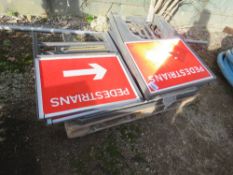 PALLET OF ROAD SIGNS. THIS LOT IS SOLD UNDER THE AUCTIONEERS MARGIN SCHEME, THEREFORE NO VAT WILL