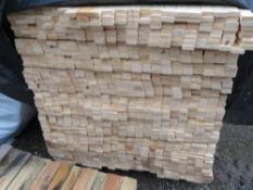 1 X EXTRA LARGE PACK OF UNTREATED VENETIAN FENCE TIMBER CLADDING SLATS: 1.83M LENGTH X 17MM DEPTH X