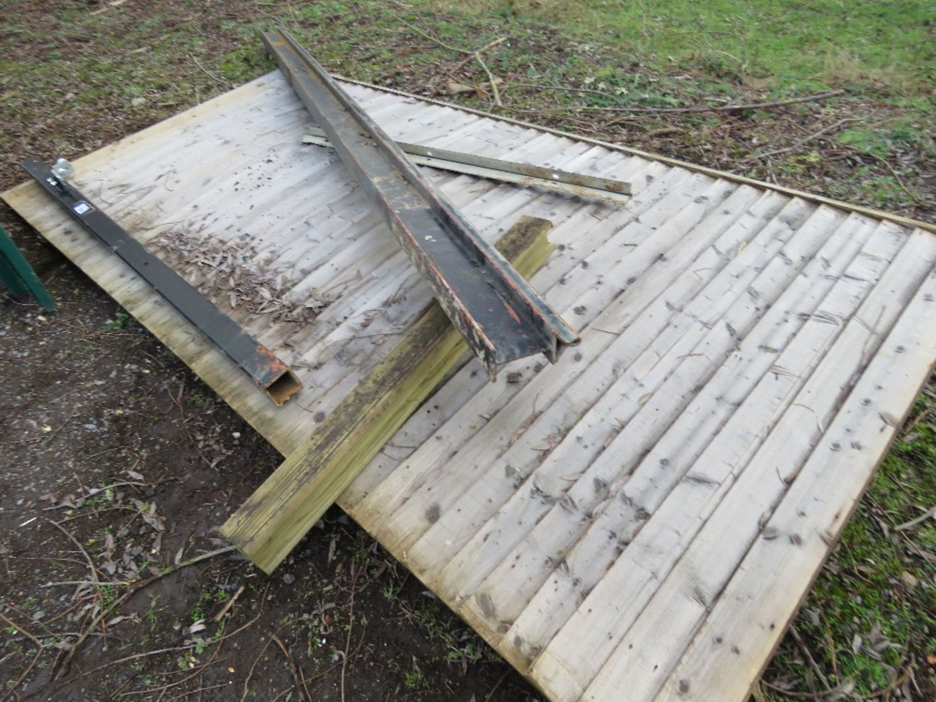 LARGE SLIDING GATE WITH RUNNER, 10FT LENGTH X 5FT HEIGHT APROX. THIS LOT IS SOLD UNDER THE AUCTIO