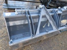 1 X COCHET GRAB TYPE TRACTOR FOREND LOADER BUCKETS, 1.2M WIDTH APPROX, UNUSED, 800MM CENTRES BETWEEN