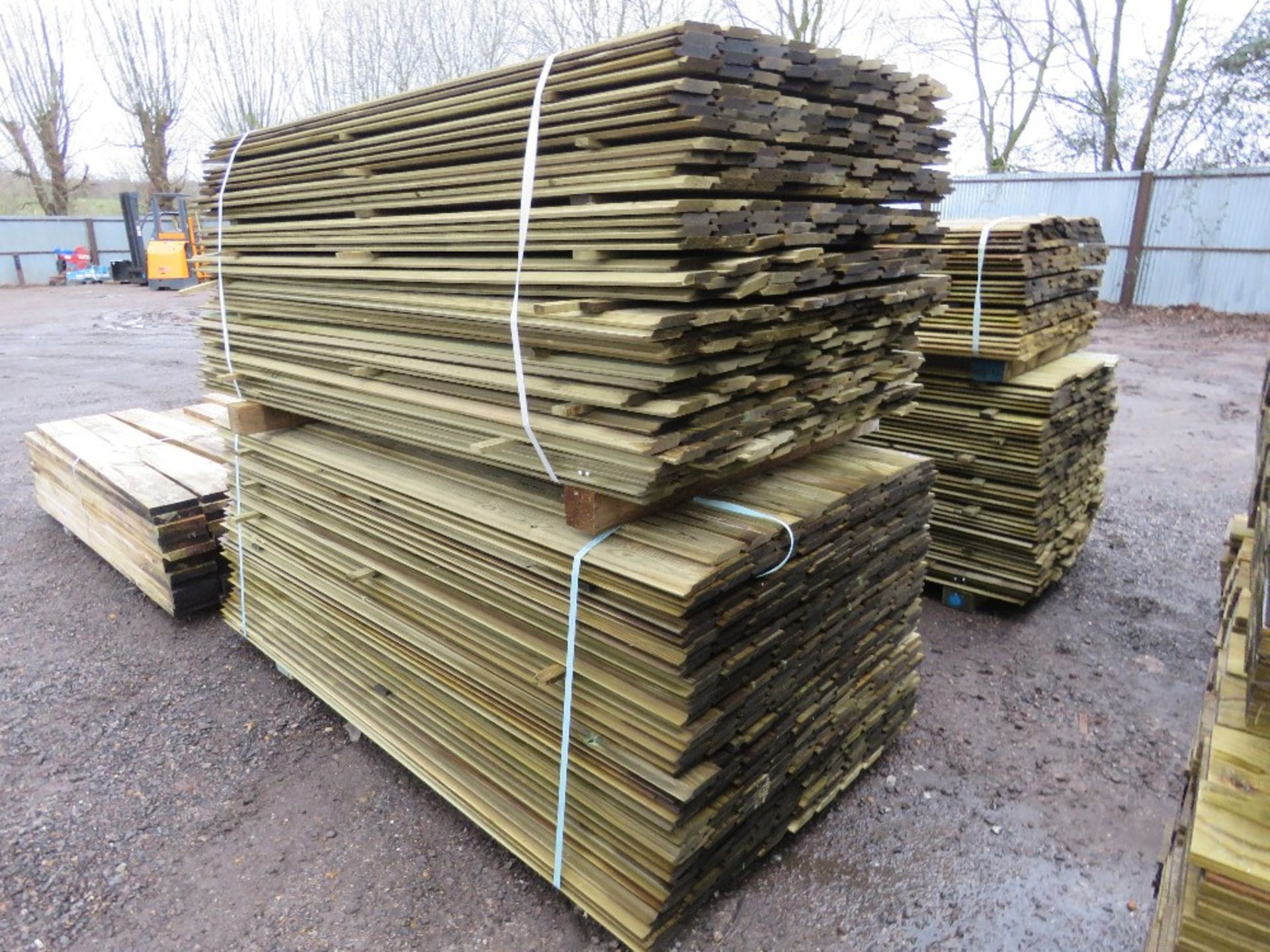 2 X LARGE PACKS OF TREATED SHIPLAP TIMBER CLADDING BOARDS: 1.83M AND 1.73M LENGTH X 100MM WIDTH APPR - Image 2 of 8