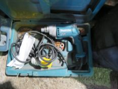 MAKITA 110VOLT DRIVER UNIT. THIS LOT IS SOLD UNDER THE AUCTIONEERS MARGIN SCHEME, THEREFORE NO VA