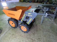 KTMD250C PETROL ENGINED 4WD CHAIN DRIVEN POWER BARROW, APPEARS UNUSED.