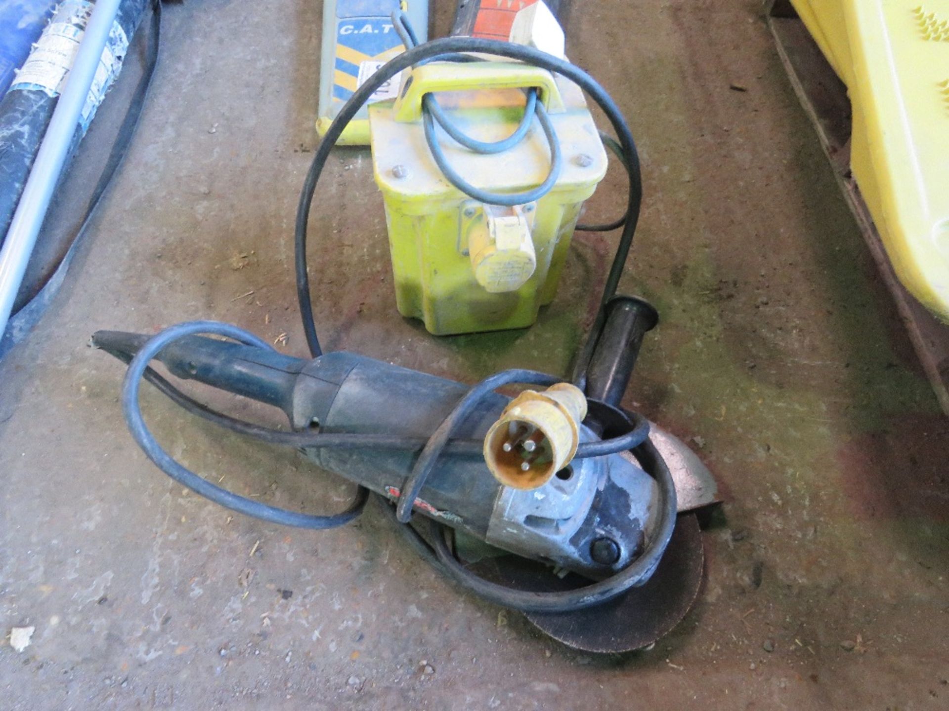 TRANSFORMER PLUS AN ANGLE GRINDER. SOURCED FROM COMPANY LIQUIDATION. THIS LOT IS SOLD UNDER THE AU - Image 3 of 3