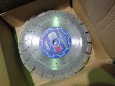 10 X PART USED DIAMOND SAW BLADES, 300MM SIZE. THIS LOT IS SOLD UNDER THE AUCTIONEERS MARGIN SCHE