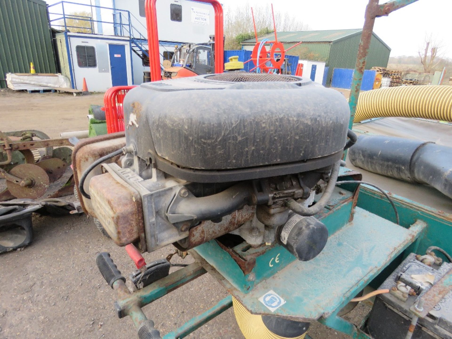 PREDATOR PETROL ENGINED TOWED PADDOCK VACUUM UNIT. - Image 3 of 5