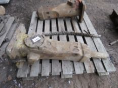 PALLET CONTAINING 2NO ATLAS COPCO HYDRAULIC EXCAVATOR MOUNTED BREAKERS, MAY BE INCOMPLETE: FROM IN