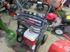 PETROL ENGINED PRESSURE WASHER ON TROLLEY. FROM WORKSHOP WHERE OWNER RETIRING. THIS LOT IS SOLD