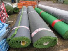 5 X ROLLS OF QUALITY UNUSED ASTRO TURF FAKE GRASS, 4MTERE WIDTH APPROX. THIS LOT IS SOLD UNDER TH