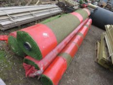 4 X ROLLS OF QUALITY ARTIFICIAL GRASS, UNUSED, 4METRE WIDTH. THIS LOT IS SOLD UNDER THE AUCTIONEE