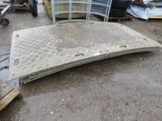 SET OF 7NO TRACK MATS, 8FT X 4FT APPROX. THIS LOT IS SOLD UNDER THE AUCTIONEERS MARGIN SCHEME, TH