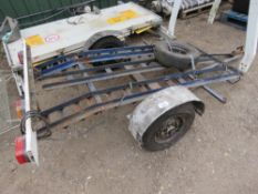 MOTORBIKE TRAILER, 94CM X 210CM BED APPROX. THIS LOT IS SOLD UNDER THE AUCTIONEERS MARGIN SCHEME,