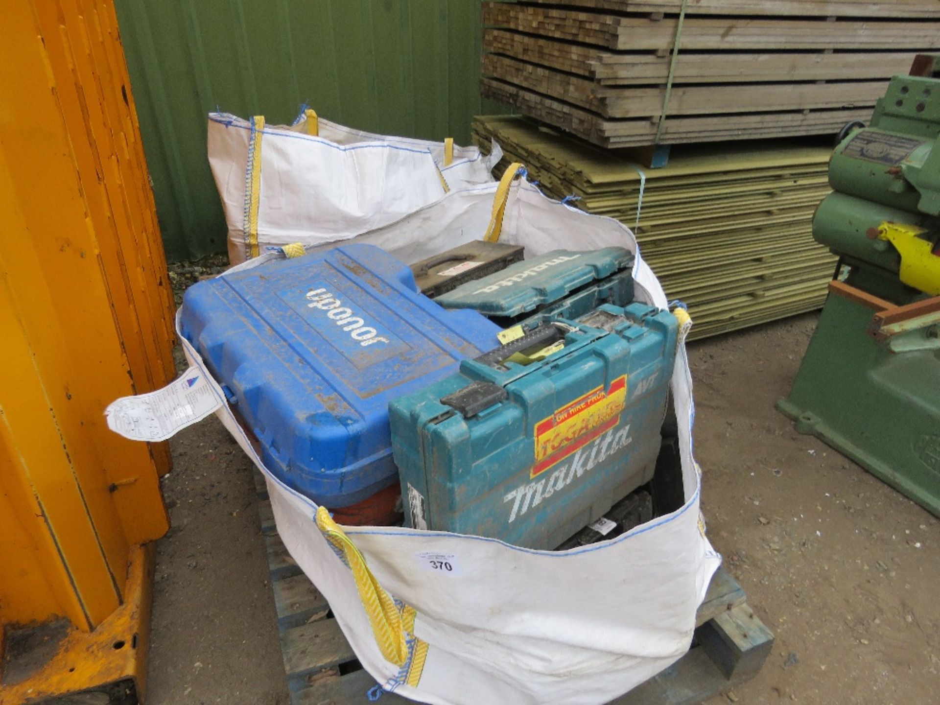 2 X BULK BAGS OF POWER TOOL BOXES, EMPTY.