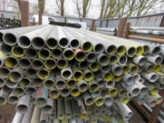STILLAGE CONTAINING APPROXIMATELY 116NO STEEL SCAFFOLD TUBES, 7FT LENGTH APPROX.