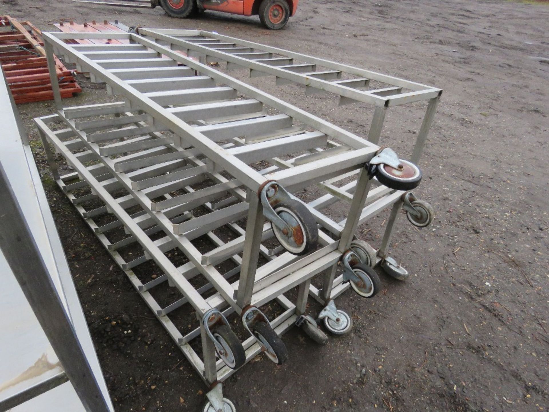 ASSORTED STAINLESS STEEL CATERING SHELVES/TROLLEYS. - Image 5 of 5