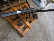 GARDEN TRACTOR / QUAD TOWED GRASS / LAWN RAKE. THIS LOT IS SOLD UNDER THE AUCTIONEERS MARGIN SCH