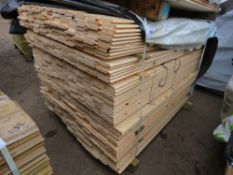 EXTR LARGE PACK OF UNTREATED SHIPLAP TIMBER, 1.55M LENGTH X 100MM WIDTH APPROX.
