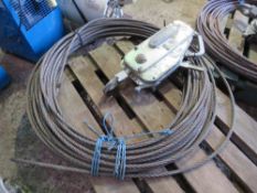 TIRFOR TU16 LARGE CAPACITY CABLE WINCH WITH CABLE.