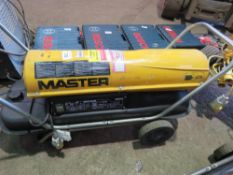 MASTER DIESEL TYPE SPACE HEATER, 110VOLT POWERED.