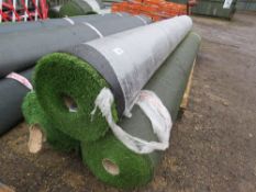 3 X ROLLS OF QUALITY UNUSED ASTRO TURF FAKE GRASS, 4MTERE WIDTH APPROX. THIS LOT IS SOLD UNDER TH