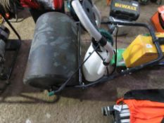 GARDEN ROLLER FOR QUAD OR RIDE ON MOWER PLUS A SPRAYER BARROW. THIS LOT IS SOLD UNDER THE AUCTION