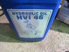 LARGE DRUM OF HYDRAULIC TYPE OIL. DIRECT FROM RETIRING BUILDER. THIS LOT IS SOLD UNDER THE