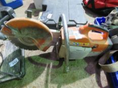 STIHL TS400 PETROL SAW WITH A BLADE. DIRECT FROM RETIRING BUILDER. THIS LOT IS SOLD UNDER T
