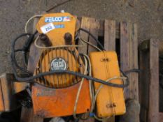 FELCO 1000KG RATED 3 PHASE POWERED CHAIN HOIST. THIS LOT IS SOLD UNDER THE AUCTIONEERS MARGIN SCH