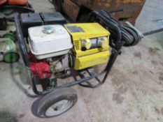 GENSET MPM 5/225 BARROW GENERATOR WELDER WITH LEADS. WHEN TESTED WAS SEEN TO RUN AND SHOWED POWER ON