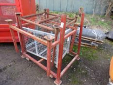 4 X METAL STILLAGE FRAMES. THIS LOT IS SOLD UNDER THE AUCTIONEERS MARGIN SCHEME, THEREFORE NO VAT