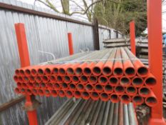 STILLAGE CONTAINING SHORT SCAFFOLD TUBES, 4-5FT LENGTH , 64NO IN TOTAL APPROX. THIS LOT IS SOLD