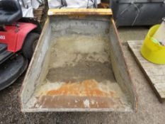 JCB 1 TONNE DUMPER SKIP. THIS LOT IS SOLD UNDER THE AUCTIONEERS MARGIN SCHEME, THEREFORE NO VAT W