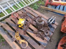 PALLET OF LIFTING CHAINS ETC. THIS LOT IS SOLD UNDER THE AUCTIONEERS MARGIN SCHEME, THEREFORE NO VA