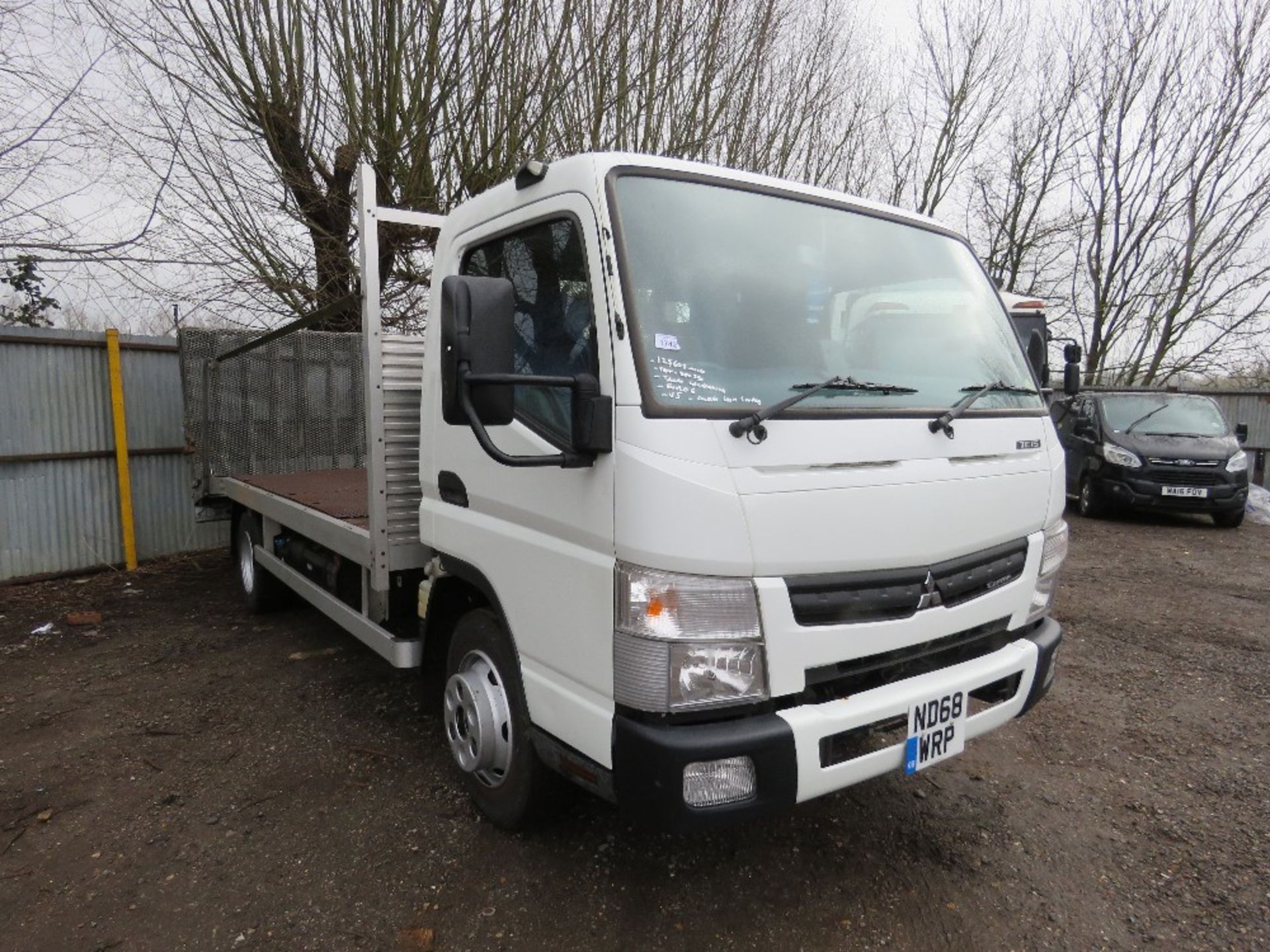 MITSUBISHI CANTER BEAVERTAIL PLANT LORRY REG: ND68 WRP EURO 6. 17FT BEAVERTAIL PLANT BODY WITH WINC