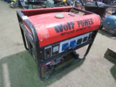 WOLF PLUS WP5000 PETROL ENGINED GENERATOR.