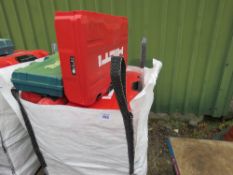 BULK BAG CONTAINING MAINLY HILTI POWER TOOL CASES.