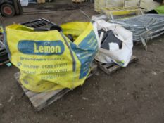 2 X BULK BAGS CONTAINING ASSORTED BLACK PLASTIC DRAINAGE FITTINGS AND MANHOLE PARTS. DIRECT FROM COM