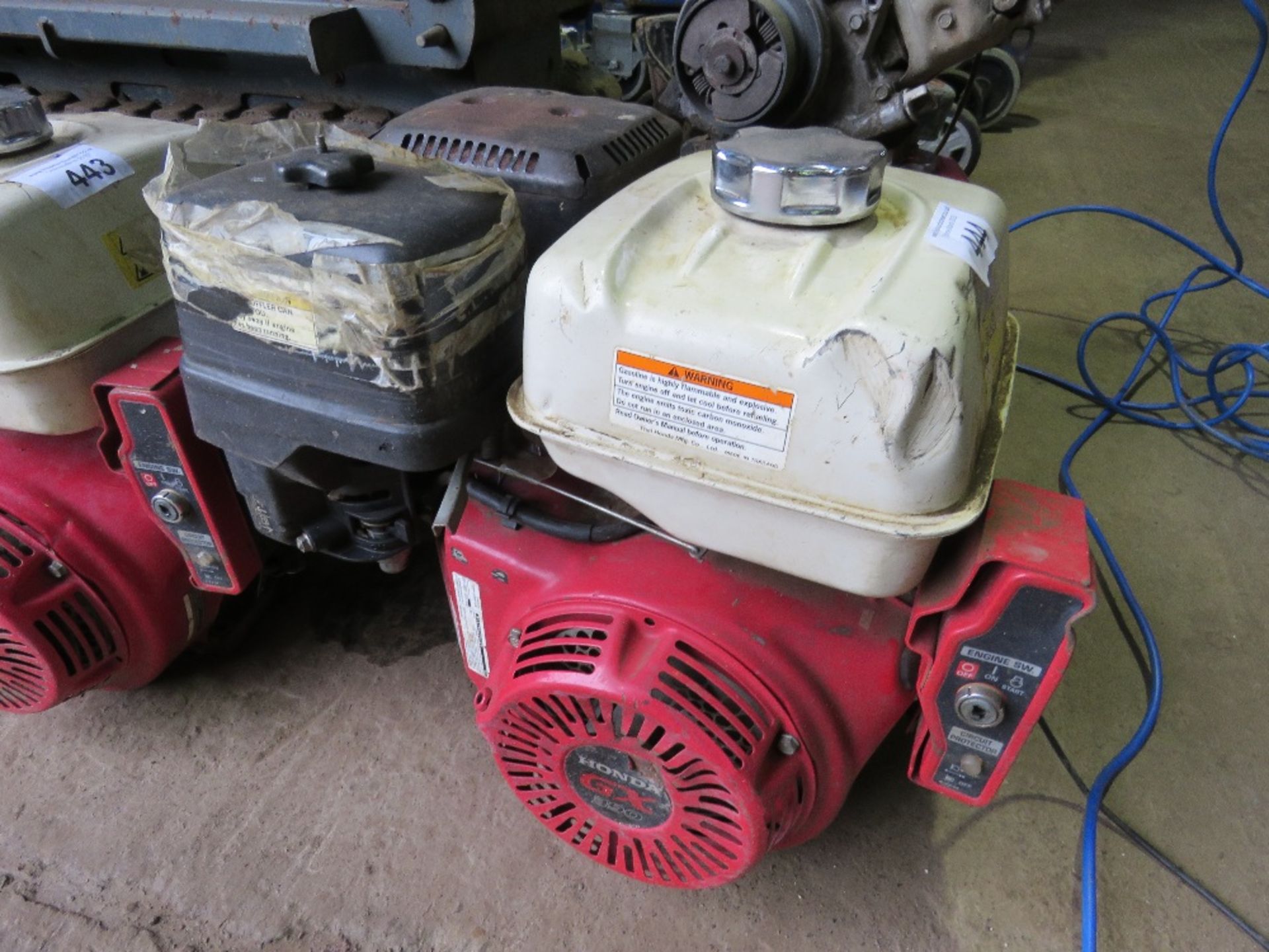 HONDA GX390 ELECTRIC START PETROL ENGINE, CONDITION UNKNOWN.