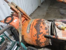 ALTRAD BELLE 110VOLT CEMENT MIXER WITH A STAND.