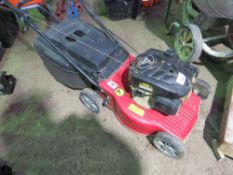 MOUNTFIELD PETROL ENGINED LAWNMOWER WITH A COLLECTOR.