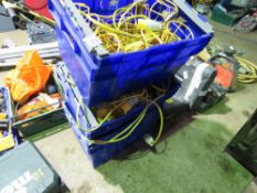 3 X BOXES OF WORK LIGHTS PLUS EXTENSION LEADS. OWNER RETIRING. THIS LOT IS SOLD UNDER THE AUCTION