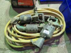 AIR HOSE PLUS 3 X SMALL AIR BREAKERS. OWNER RETIRING. THIS LOT IS SOLD UNDER THE AUCTIONEERS MARG